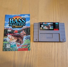 Bass Masters Classic, SNES Super Nintendo 1995 w/Manual Tested Authentic
