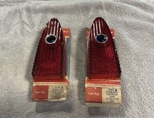 Nos Plymouth 1953 Tail Light Glass Lynx Eye Blue Dot Tail Lamp Lens B-476