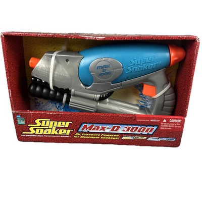 #ad #ad VTG 2005 Hasbro Super Soaker Max D 3000 Pressure WATER Gun Blaster Shoot Far NEW $21.99
