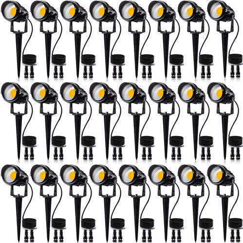 24 Pack Low Voltage Landscape Lights LED 12W Landscape Lighting with connecto...