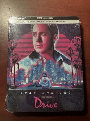 NEW Drive 4K Steelbook (4K UHD Blu-ray Digital) Ryan Gosling Movie 