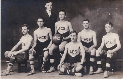 Vintage RPPC - 1914 ACS basketball team Allentown, PA -Gay interest