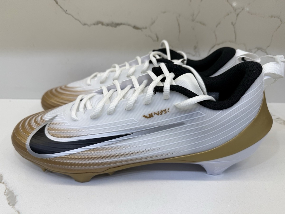 Nike Vapor Speed 3 \'White Metallic Gold Black\' FB3303-103 Football size 12 Nike Vapor Speed 3 White Metallic Gold Black Cleats FB3303  main image 3