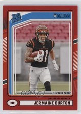 2024 Panini Donruss Rated Rookie Red Press Proof Jermaine Burton #368 1m82