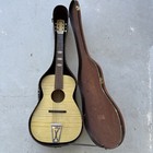 1960's Harmony Stella H928 Blonde Faux Flame Parlor Guitar Made in USA Vintage