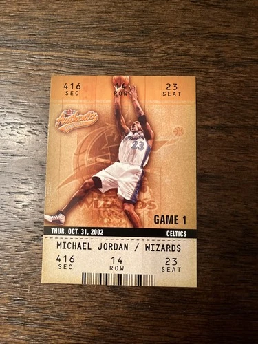 2002-03 Fleer Authentix - Michael Jordan #72 Washington Wizards NBA Basketball