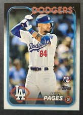 2024 Topps Andy Pages RC #US221 Companion Card Image Variation Dodgers Rookie