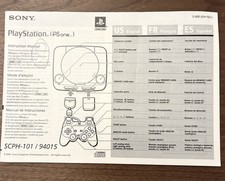 PlayStation 1 PS One Instruction Manual Console SCPH-101 / 94015 - Manual ONLY