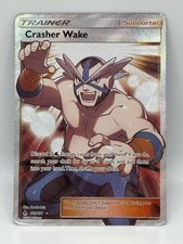 Crasher Wake (Full Art) Ultra Rare SM - Forbidden Light 129/131 MP
