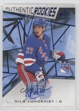 2021 Upper Deck SP Game Used Authentic Rookies Blue Nils Lundkvist #194 Auto 4et