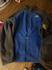 The North Face Youth Denali Fleece Jacket   Blue/Black   Size Small