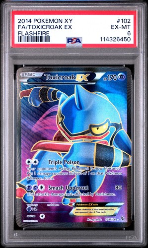 Toxicroak-EX graded PSA 6 for sale on eBay