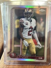 2025 TOPPS CHROME FORTY NINERS DEOMMODORE LENOIR REFRACTOR