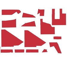 Cw21352 For Red Cab Kit W/ Headliner Fits White Tractor 2-135 2-155 2-180