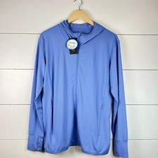 UV Protection Jacket UPF50 Full Zip Hoodie Womens Size S Long Sleeve Thumb Hole