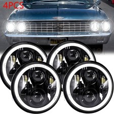 Upgrade For Ford Galaxie 500 1962-1974 4pcs 5.75 Round Led Headlights Highlow