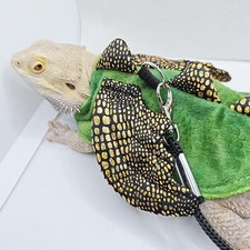 Bearded Dragon Reptile Harness Leash Set Durable Pet Harnesses for Small