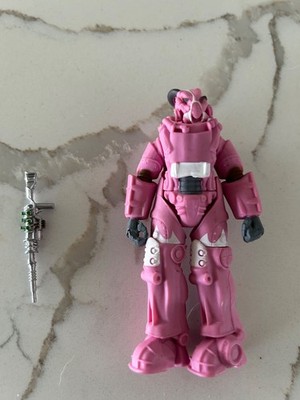 Fallout Mega Merge Series 2 #09 X-01 Hot Rod Pink Power Armor Figure