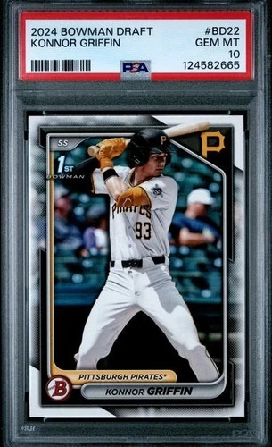 2024 Bowman Draft Konnor Griffin #BD-22🔥PSA 10🔥#1 MLB Prospect🔥