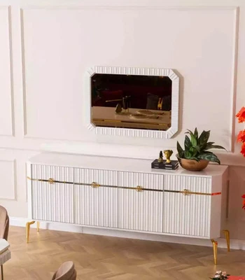 Sideboard Spiegel Design Möbel Konsole Holz Wohnzimmer Designer - Bild 1 von 2
