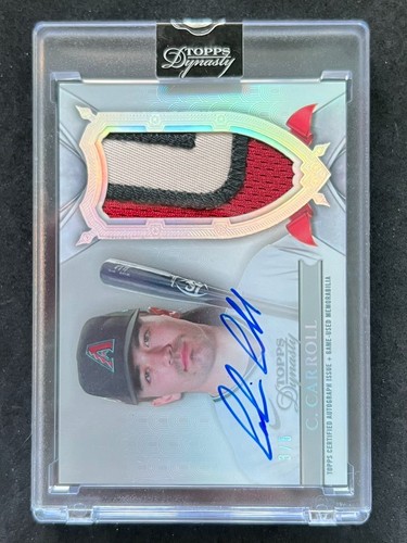 2024 Topps Dynasty #DAP-CC8 Corbin Carroll Relic Jersey Patch On-Card Auto /5