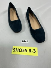 Womans NWOT Bella-vita Slipon Ballet Flats Size 6.5 M Blue Square Toe