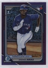 2024 Bowman Chrome Prospects Purple Refractor 229/250 Andres Arias #BCP-236 0w3