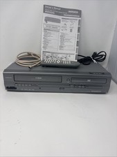 Magnavox MWD2205 DVD VCR Combo Player AS IS VCR Works DVD Stuck W/ Remote Manual
