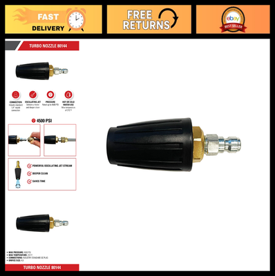 #ad Simpson Cleaning 80144 4500 PSI Universal Turbo Pressure Washer Nozzle 1 4 Inch $79.99