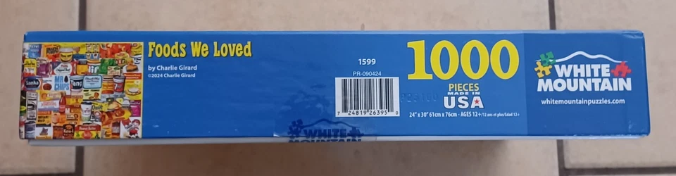 Rompecabezas White Mountain Foods We Loved - 1000 piezas nuevo en caja sellado C5 Foto 2 de 3
