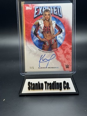 2025 Topps Exalted WWE Karmen Petrovic Exalted Autographs Red /5