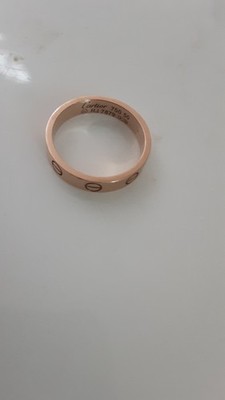 Cartier Love Ring 18k Pink Gold Size 50   Full Set   Excellent Condition