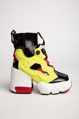 Maison Margiela x Reebok Tabi Instapump Fury Hi Boots Black/Yellow/Red Size 6/36