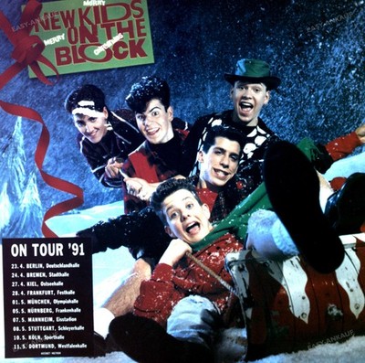 New Kids On The Block - Merry, Merry Christmas LP (VG+) '