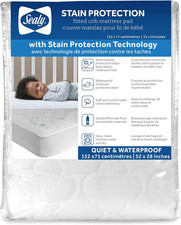 Stain Protection Waterproof Crib Mattress Protector   Noiseless Fitted Sheet Cov