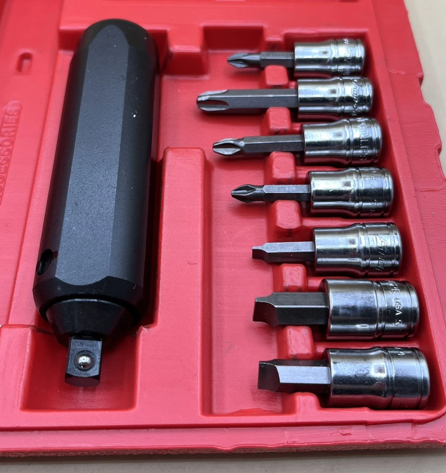 SNAP-ON TOOLS 208EPIT 8 PC 3/8" DRIVE IMPACT DRIVER SET (MVP033739) - Image 2 of 3