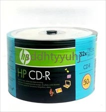 50 HP 52X CD-R CDR ECO Logo Top Blank 700MB Recordable Disc Spindle