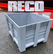 NEW HEAVY DUTY GREY PALLET BOX 1200X1000X750mm OPTIONAL LID, STORAGE , SHIPPING