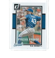 2014 DONRUSS BASEBALL PRESS PROOF R.A. DICKEY #135  066/199