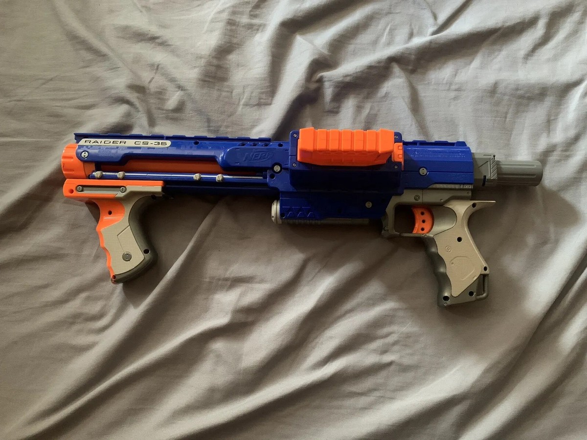 Nerf Elite Blue Retaliator and Raider CS-35 - Guns Have