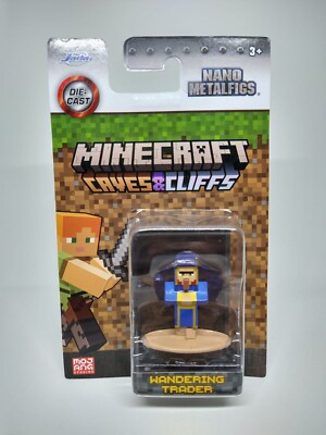 MINECRAFT: CAVES & CLIFFS - NANO METALFIGS - WANDERING TRADER