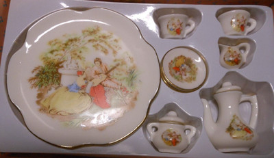 Decorative 10 Piece Miniature Tea Set,