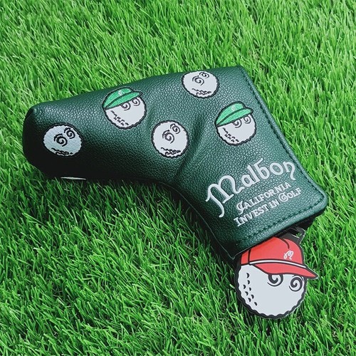 Dark Green Beige Golf Club Driver Wood Hybrid Putter Iron Cover 135UT Golf Gifts - Picture 11 of 30