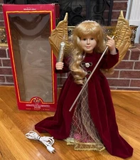 24" Telco Lighted, Animated Motion-ettes Angel Figure, Vtg 1996 Model A24329W