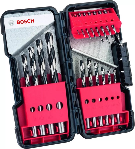 Bosch Metallspiralbohrer Hss-Set Pointteq Din 338 18-Teilige Toughbox Werkzeug-image