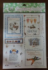 Susan Branch WINTER FRAMES stickers, NIP, Winter, snow themed