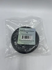 Essential Values Sink Stopper (#STP-PL) - Black Plastic Sink Drain Stopper 