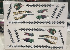 G.I. Joe Classified Haslab Dragonfly Stickers Decal 3 Sheet Lot.