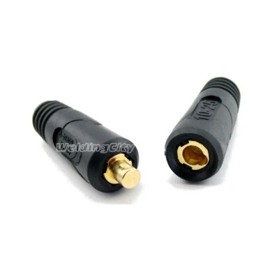 WeldingCity® Dinse-type Twist-lock Cable Connector Pair #6-#4 16-25mm US Seller