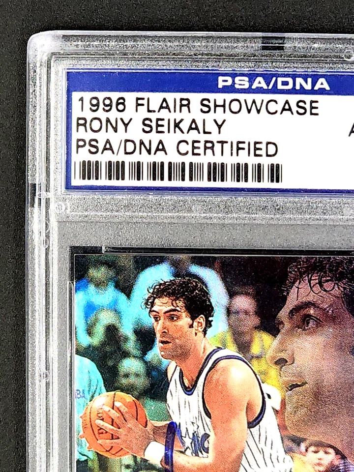 Flair Showcase 1996 fila 1 #67 Rony Seikaly tinta azul autógrafo automático PSA/ADN Foto 4 de 4